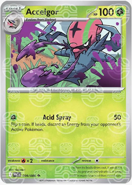 White Flare Accelgor [Master-Ball] Pokémon card